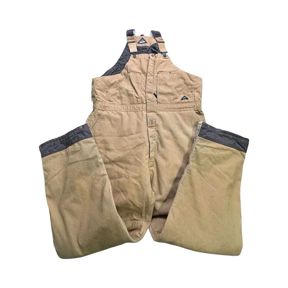 Ridgecut Overalls Mens 2XL Tall Brown Insulated Duck Canvas Workwear